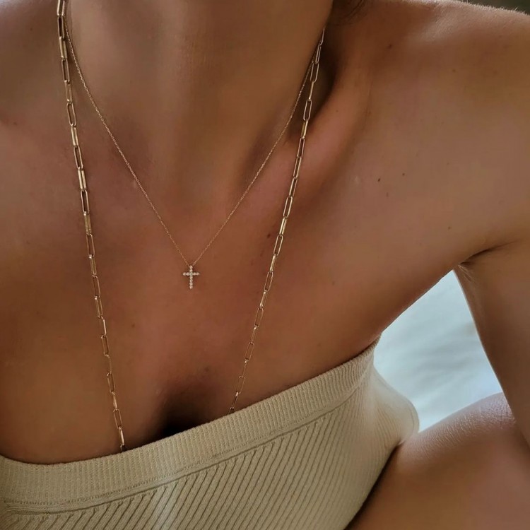 Златно колие Bless my cross (Колиета) Златно колие Bless my cross - Колиета