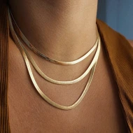 Златно колие Herringbone Златно колие Herringbone