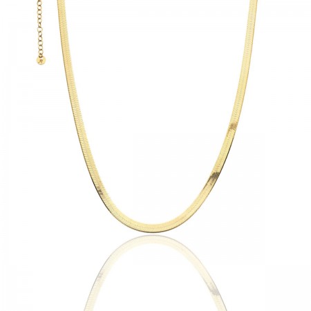 Златно колие Herringbone