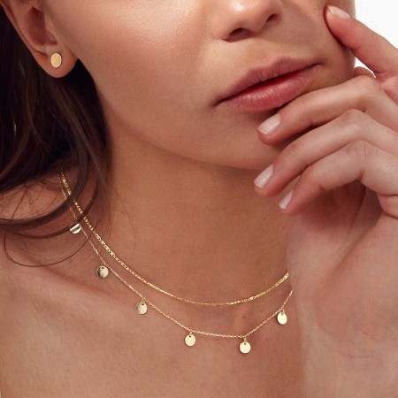 Златно колие Circles Златно колие Circles