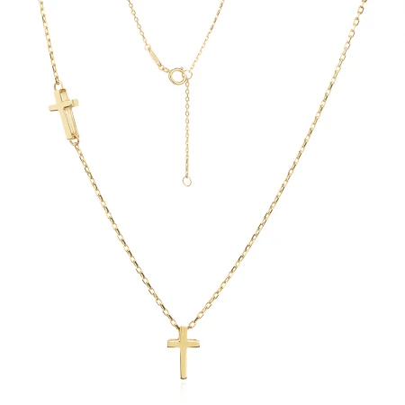 Златно колие Double cross Златно колие Double cross