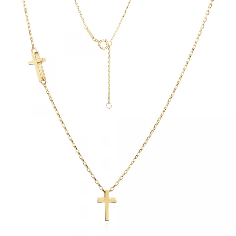 Златно колие Double cross Златно колие Double cross