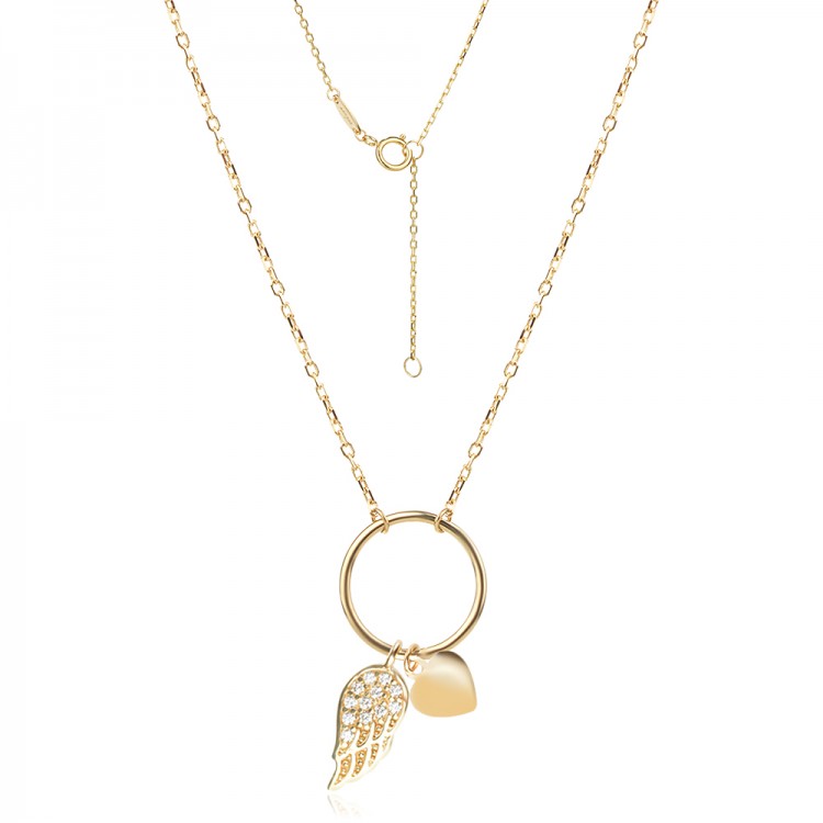 Златно колие Angel Wing - AMARA COLLECTION
