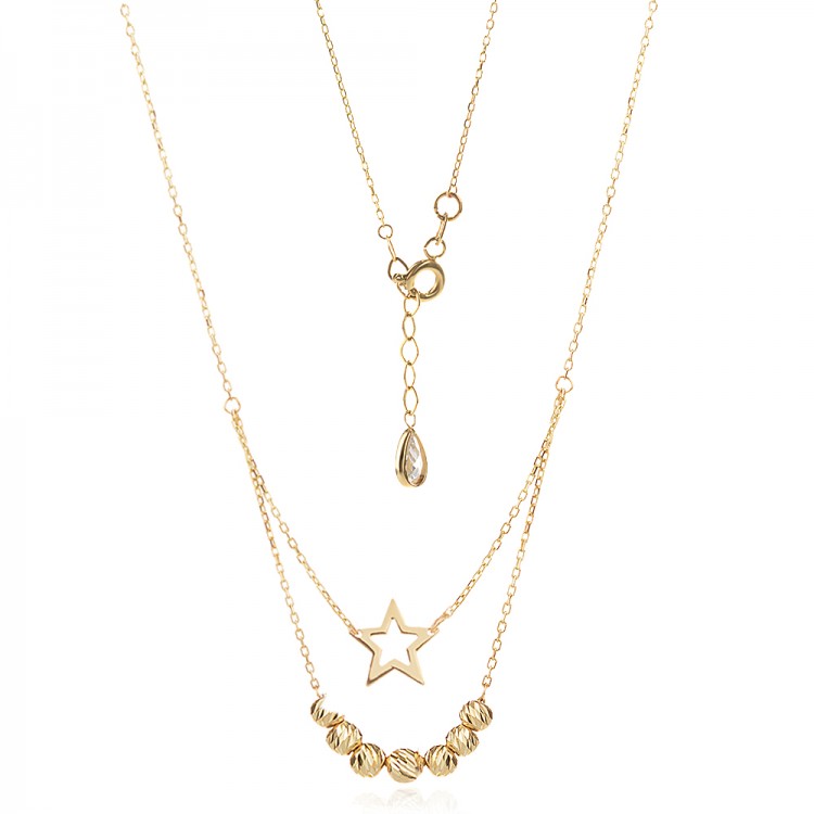 Златно колие Star - AMARA COLLECTION