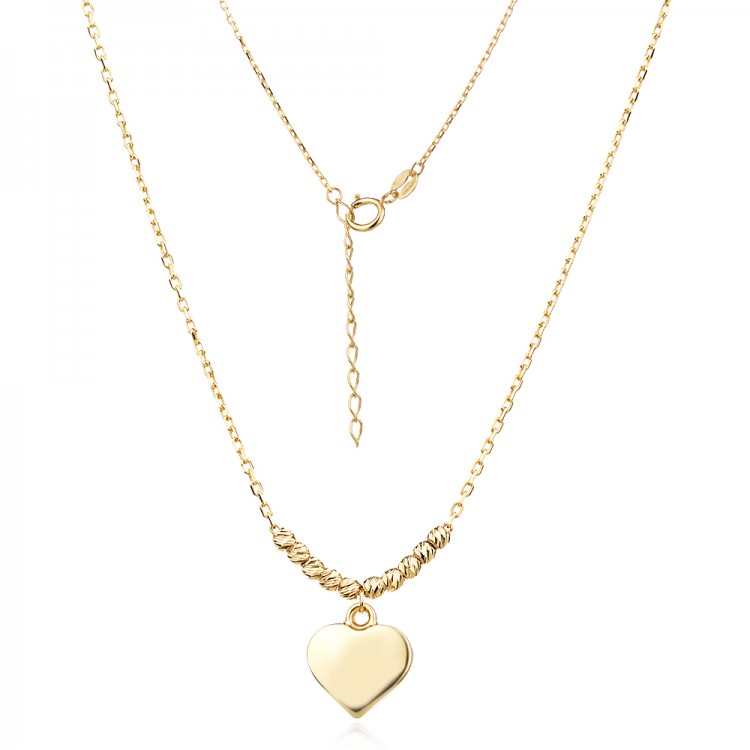 Златно колие Heart - AMARA COLLECTION