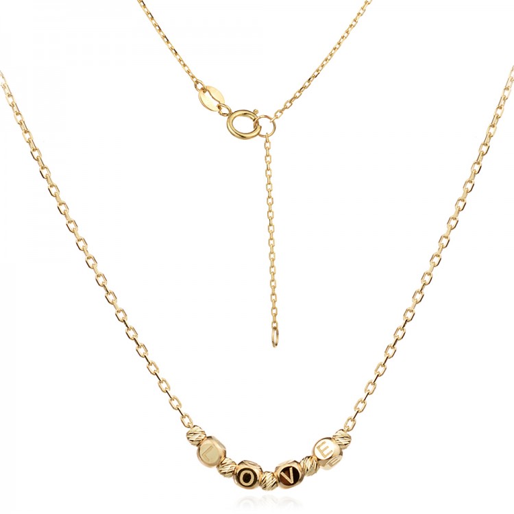 Златно колие Love - AMARA COLLECTION