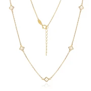 Златно колие Clover Nacre