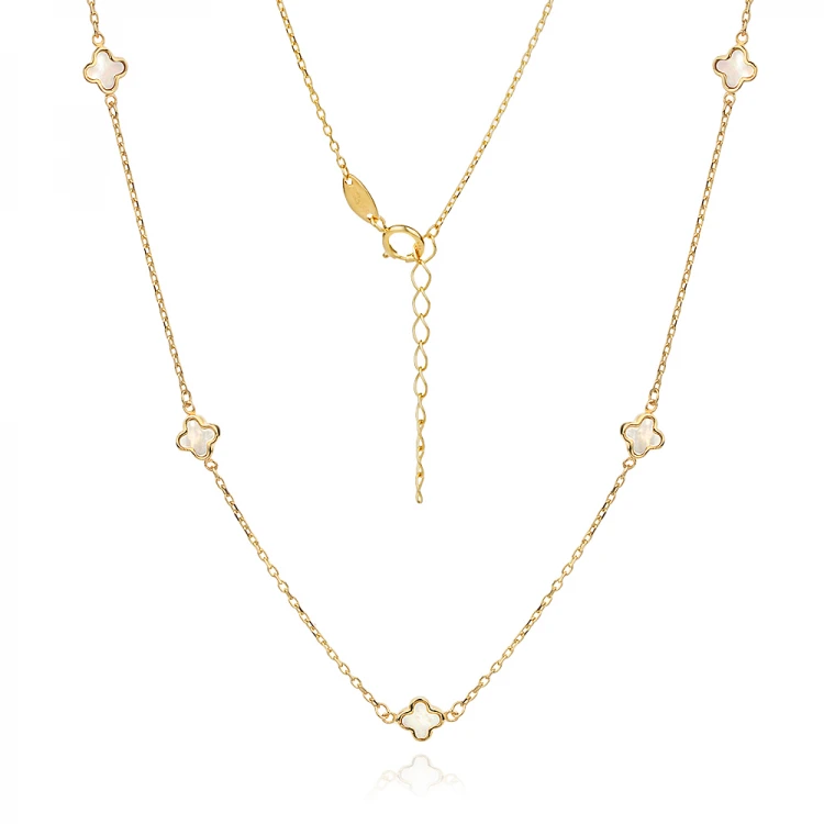 Златно колие Clover Nacre Златно колие Clover Nacre