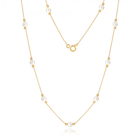 Златно колие Pearls
