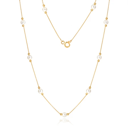 Златно колие Pearls