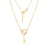 Златно колие Key Love
