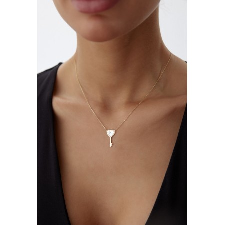 Златно колие Key Love Златно колие Key Love