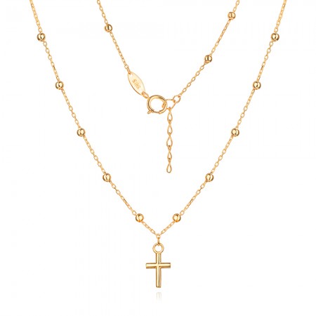 Златно колие Babe Cross