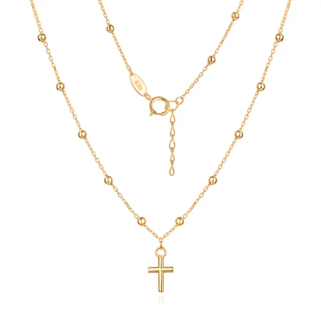 Златно колие Babe Cross