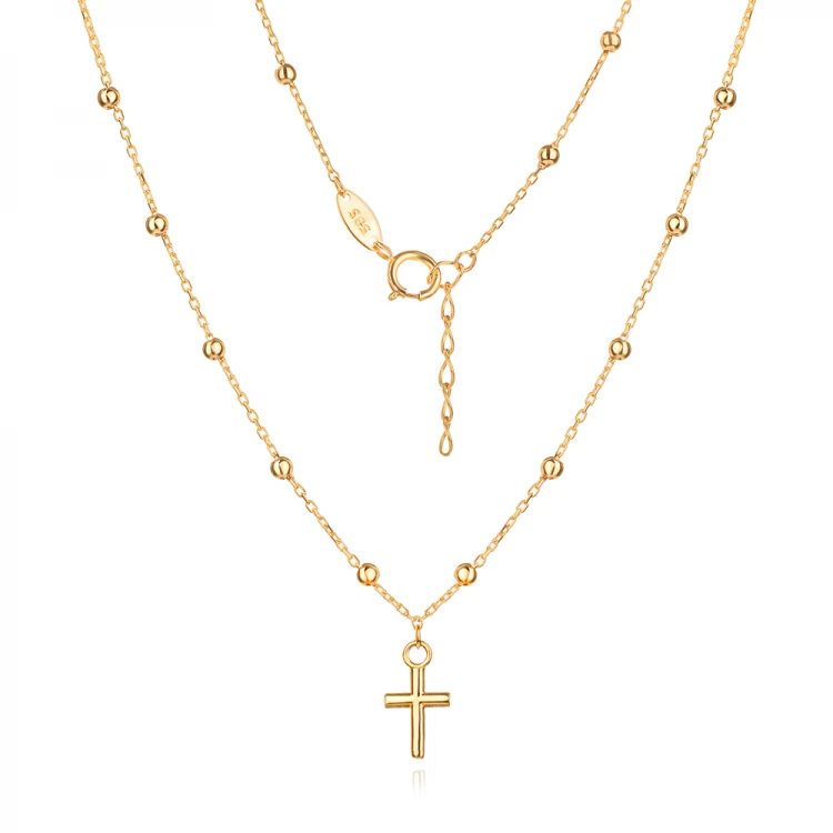 Златно колие Babe Cross