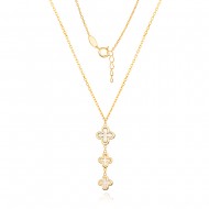 Златно колие Clover Geria
