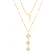 Златно колие Clover Geria