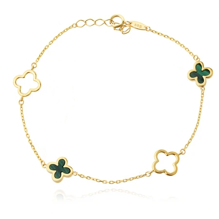 Златно колие Clover
