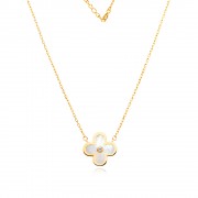 Златно колие Clover