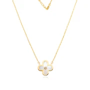 Златно колие Clover