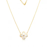 Златно колие Clover