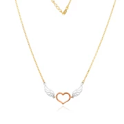 Златно колие Heart Wing