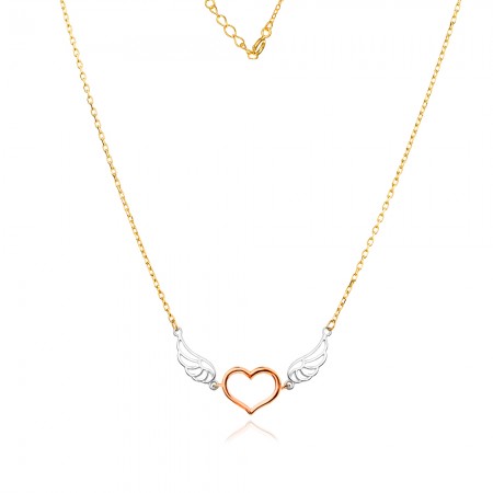 Златно колие Heart Wing
