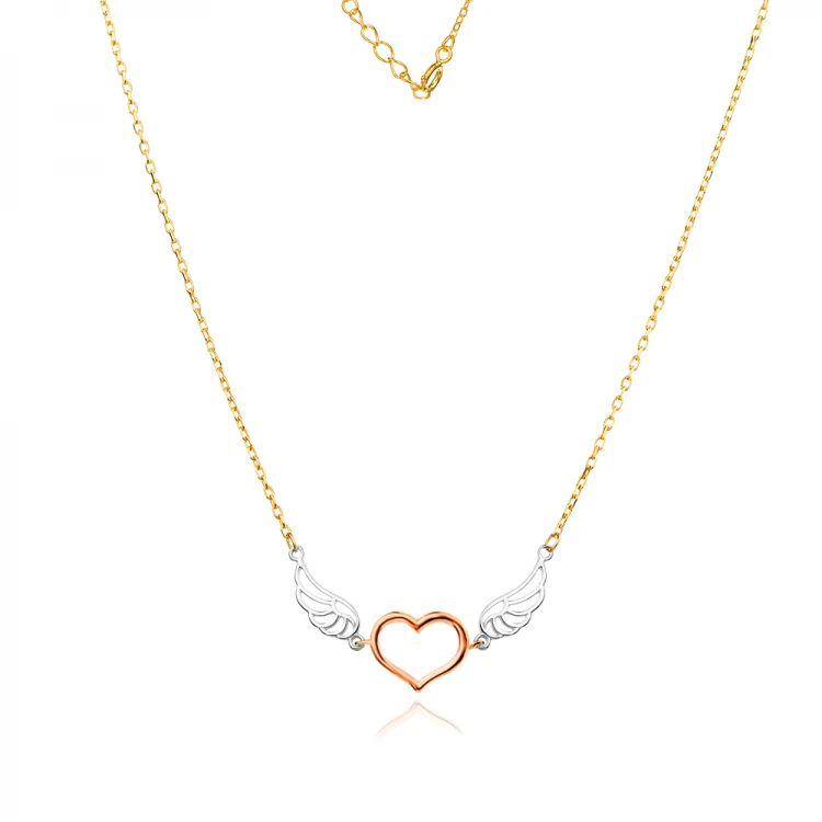 Златно колие Heart Wing
