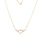 Златно колие Heart Wing