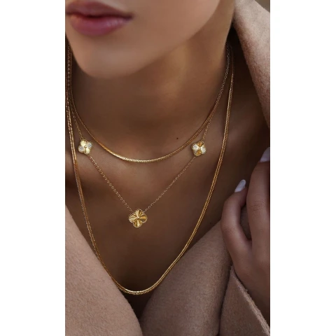 Златно колие Diamond Clover Златно колие Diamond Clover