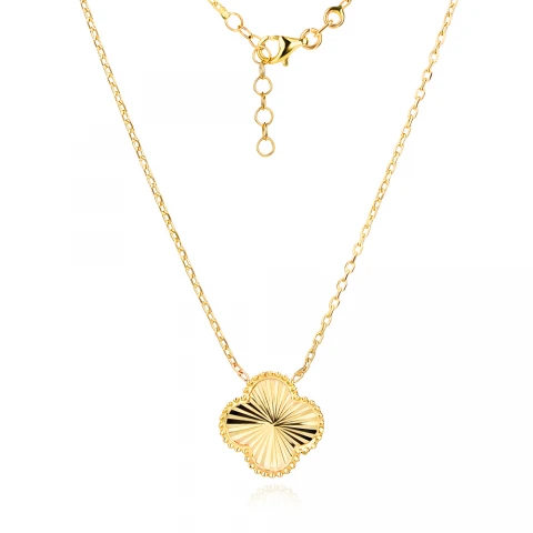 Златно колие Diamond Clover
