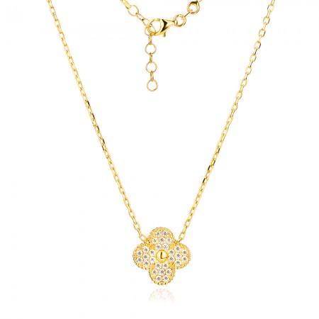 Златно колие Stones Clover Златно колие Stones Clover
