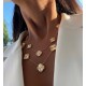 Златно колие Max Large Diamond Clover - Clover Collection