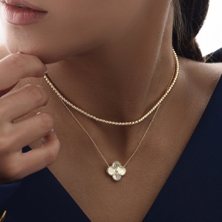 Златно колие Diamond Clover Златно колие Diamond Clover