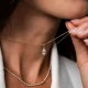 Златно колие Glamour