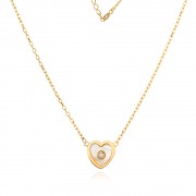 Златно колие с Pearl Heart