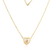 Златно колие с Pearl Heart