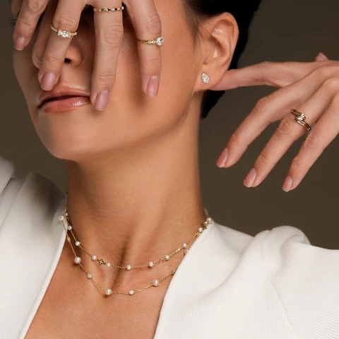 Златно колие с Cleef Златно колие с Cleef