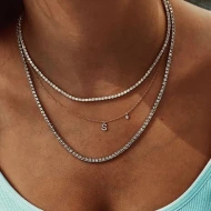Златно колие с буква Bling Златно колие с буква Bling