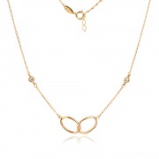 Златно колие Delicate Oval