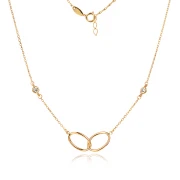 Златно колие Delicate Oval