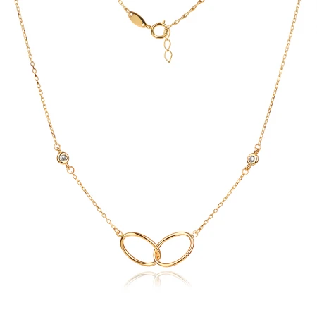 Златно колие Delicate Oval