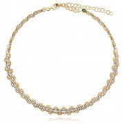 Златно колие чокър Dorica Valoria