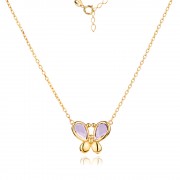 Златно колие Violet Butterfly