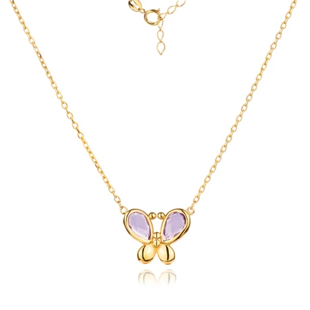 Златно колие Violet Butterfly