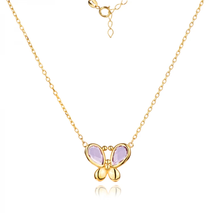 Златно колие Violet Butterfly Златно колие Violet Butterfly