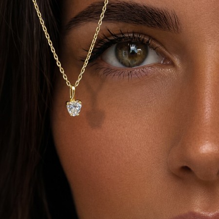 Златно колие Mini Heart