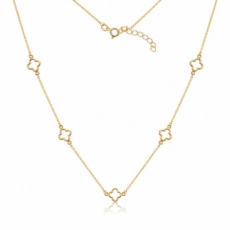 Златно колие Velora Clover