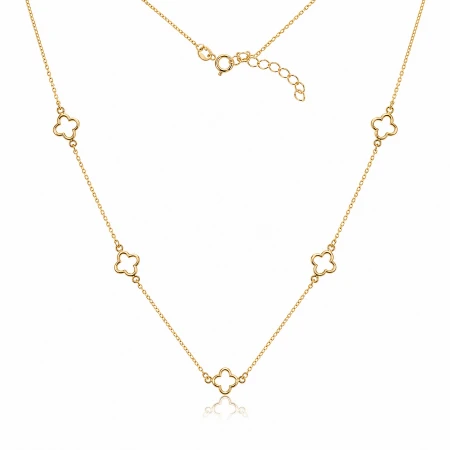Златно колие Velora Clover