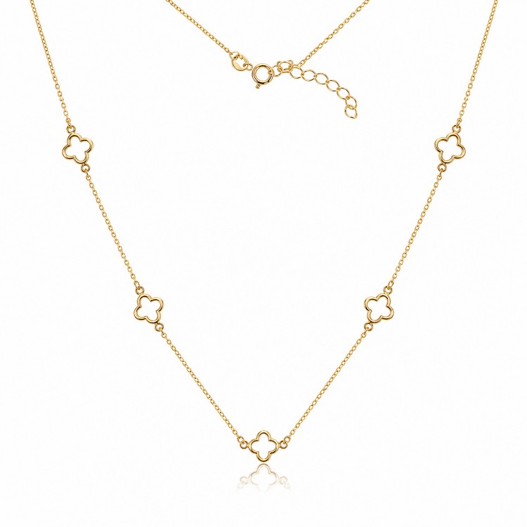 Златно колие Velora Clover